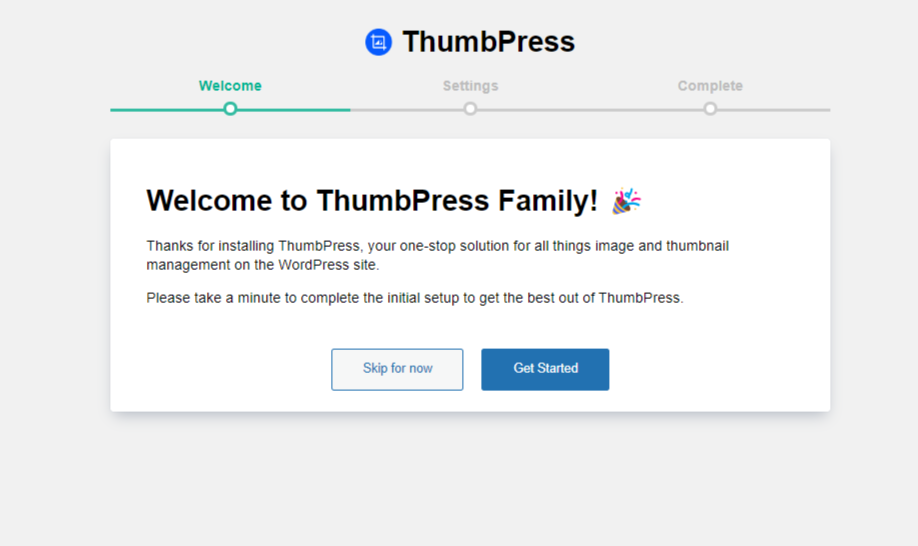 Start Using ThumbPress