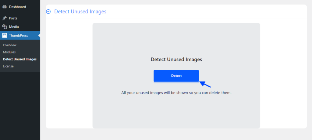 detect unused images