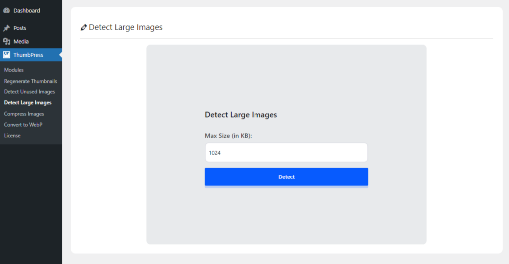 detect large images