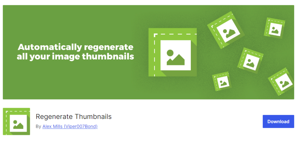 regenerate thumbnail Plugin for WordPress