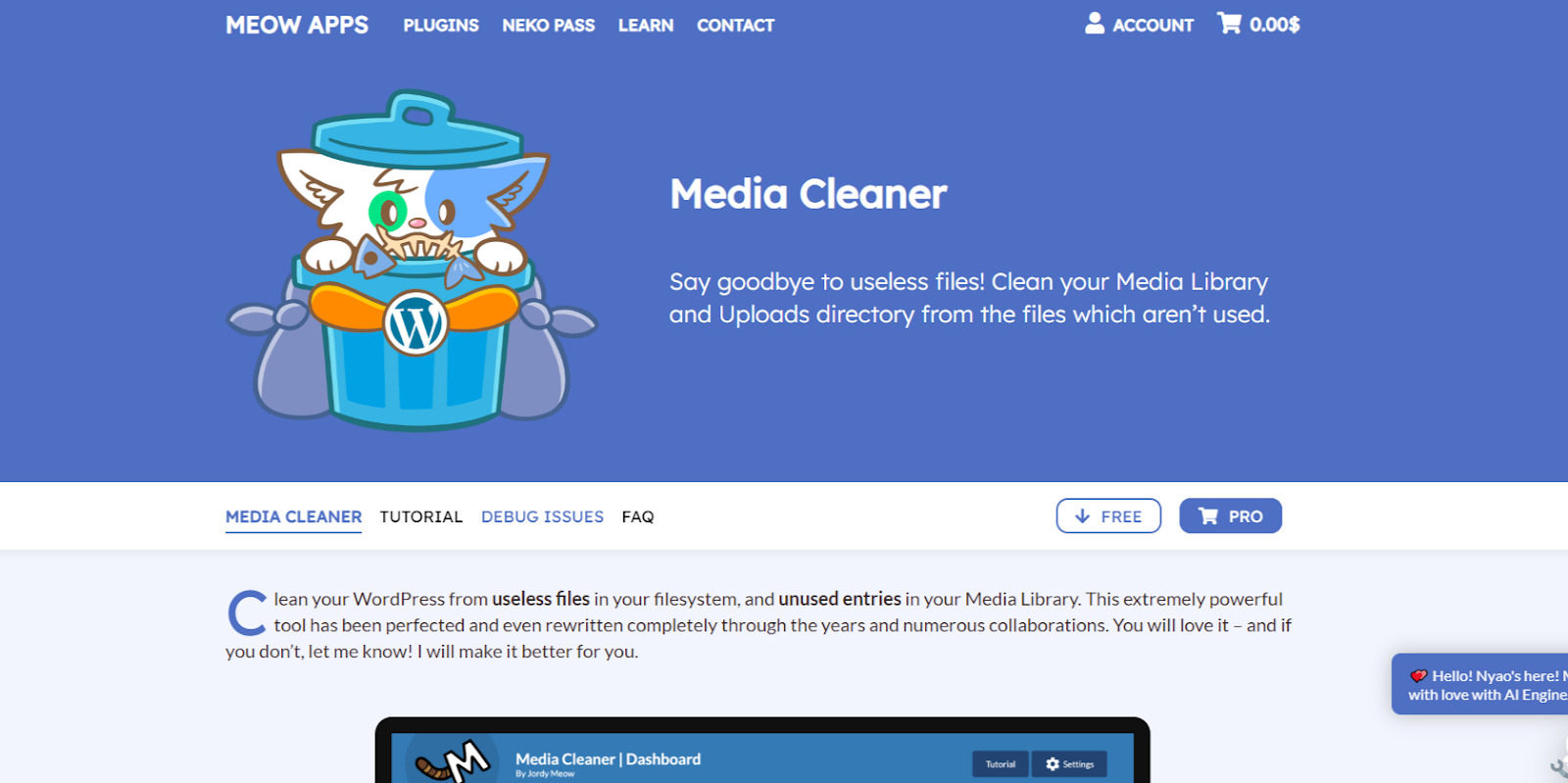 Media Cleaner homepage