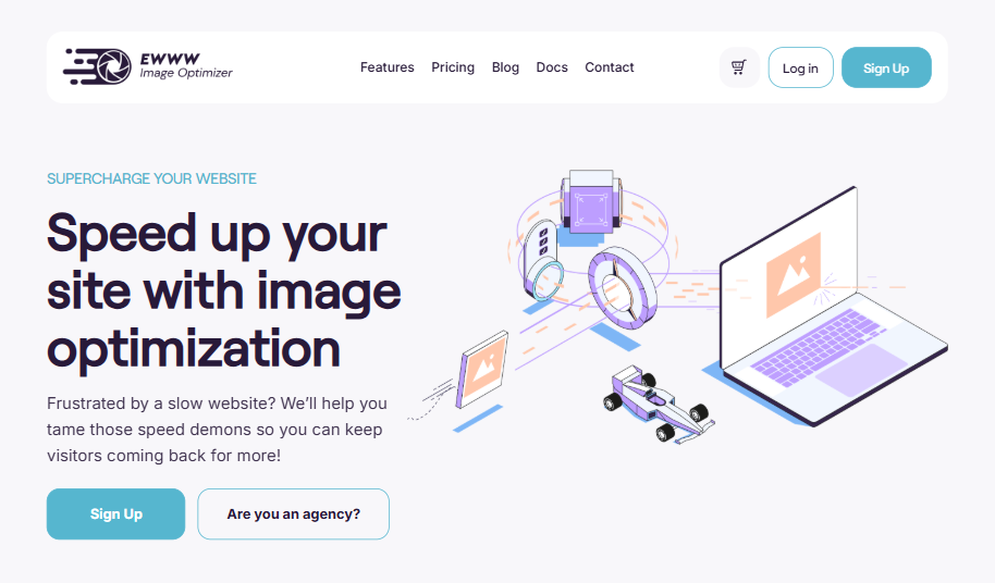 speed up your site with WordPress image optimization plugin
